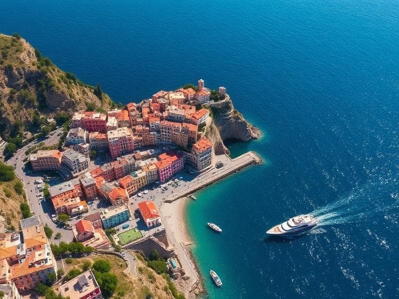 Luxury gulet charter along Italy's Amalfi Coast with dramatic cliffs