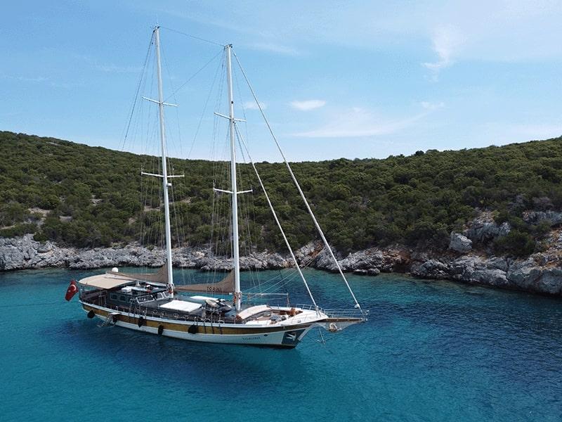 Luxury Gulet Charter: Experience sailing in style aboard a 30-meter luxury gulet.